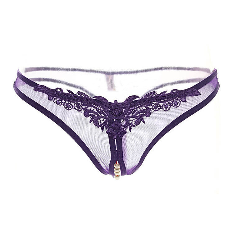 G STRING MUTIARA OPEN V / OPEN CROTCH 3009 - choco.sock