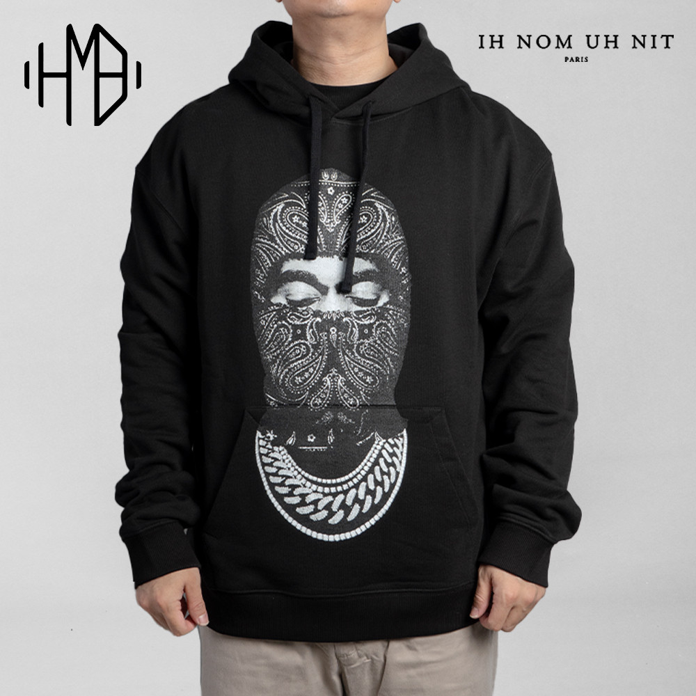 Ih Nom Uh Nit Paisley Mask Hoodie 100% Authentic