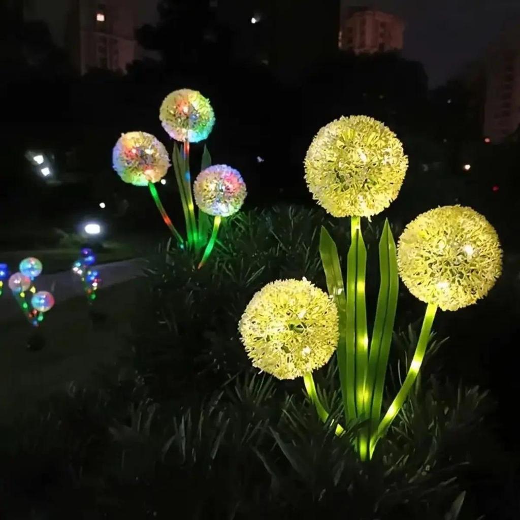 Solar Lights Outdoor Garden Decor,Solar Garden Lights Decorative delion With LED Waterproof Solar Li