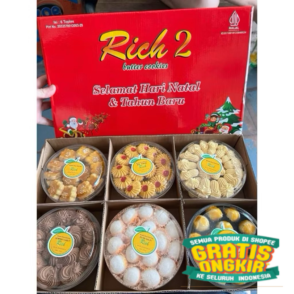 HAMPERS / KUE KERING PREMIUM , KUE NATAL , KUE LEBARAN, ANEKA KUE KERING / Bingkisan Elegan Souvenir