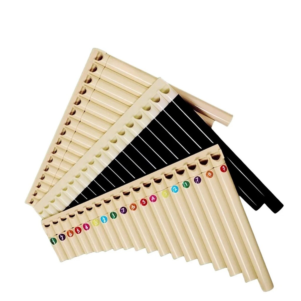 Miwayer Pan Flute 18 Pipes Eco-friendly Resin C Tone Easy Learn Pan Flute Pan Pipe Musical Instrumen