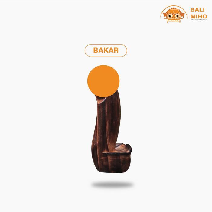 Asbak Lolok Bali 20 Cm/Asbak unik/Asbak Kayu/Asbak lolok - Bakar