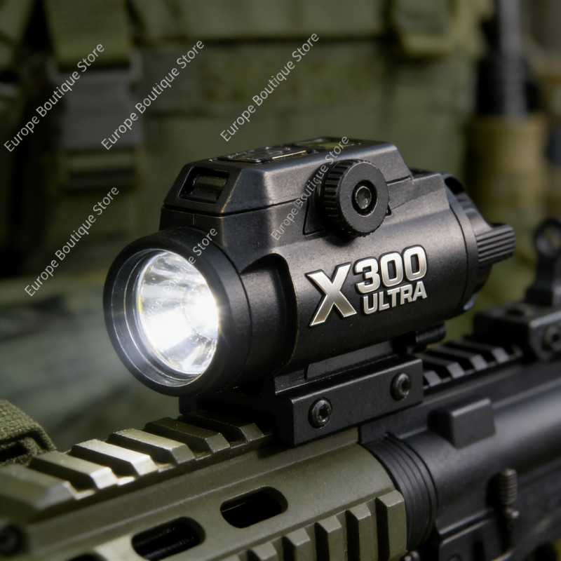X300 Multi - Functional Tactical Light: Fits 20mm Rail, For Toy Airsoft Guns, Hunting, CS Mates & Wa