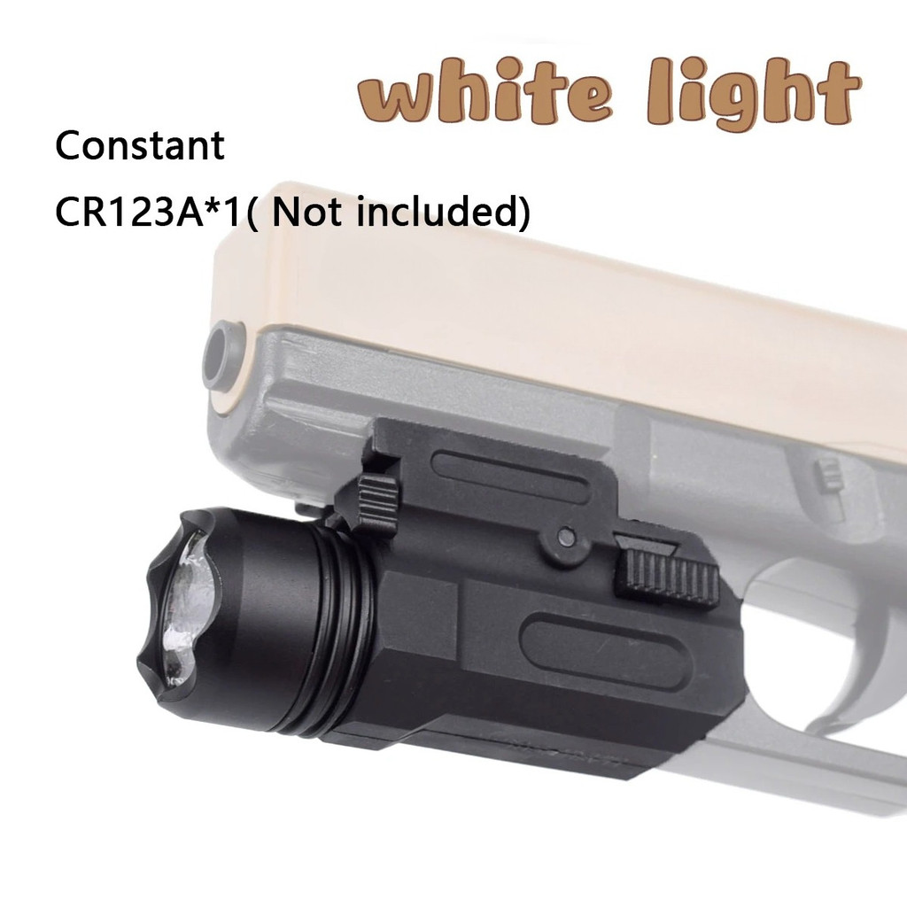 Mini Gun Tactical Nylon LED Flashlight QD Rifle Tor G17 G18C G19 G22 20mm Rail Hunting Airsoft Pisto