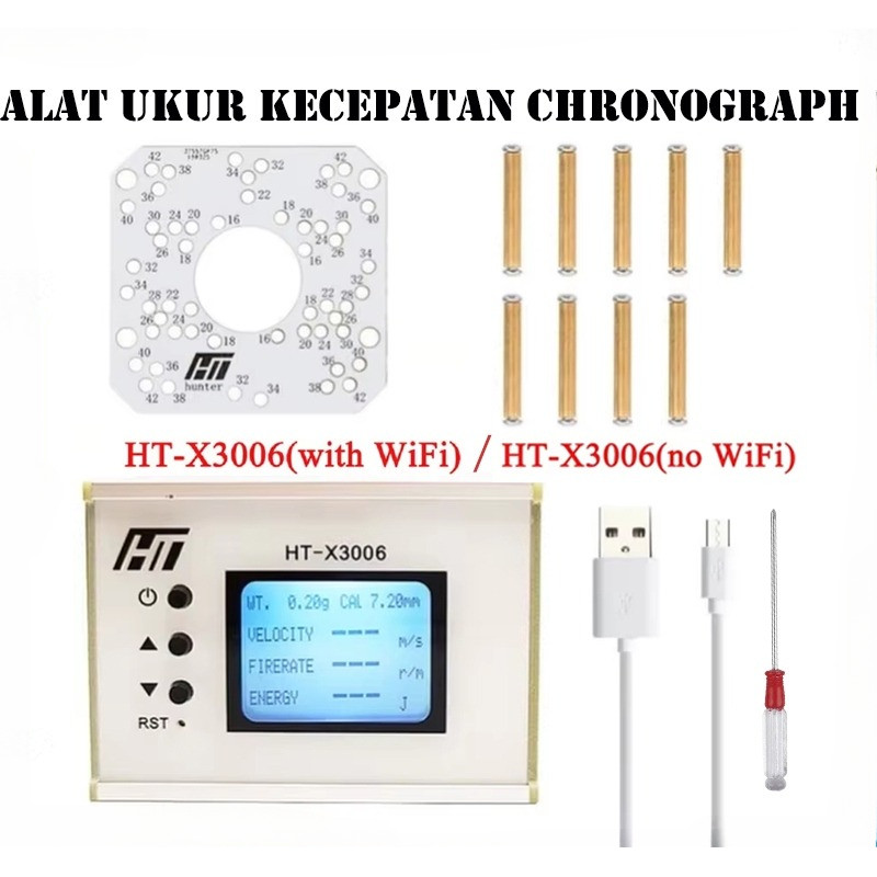 Alat Ukur Kecepatan Chronograph Hante X3006 WiFi Edition - Pengukur FPS Digital Chronograph HT-X3006