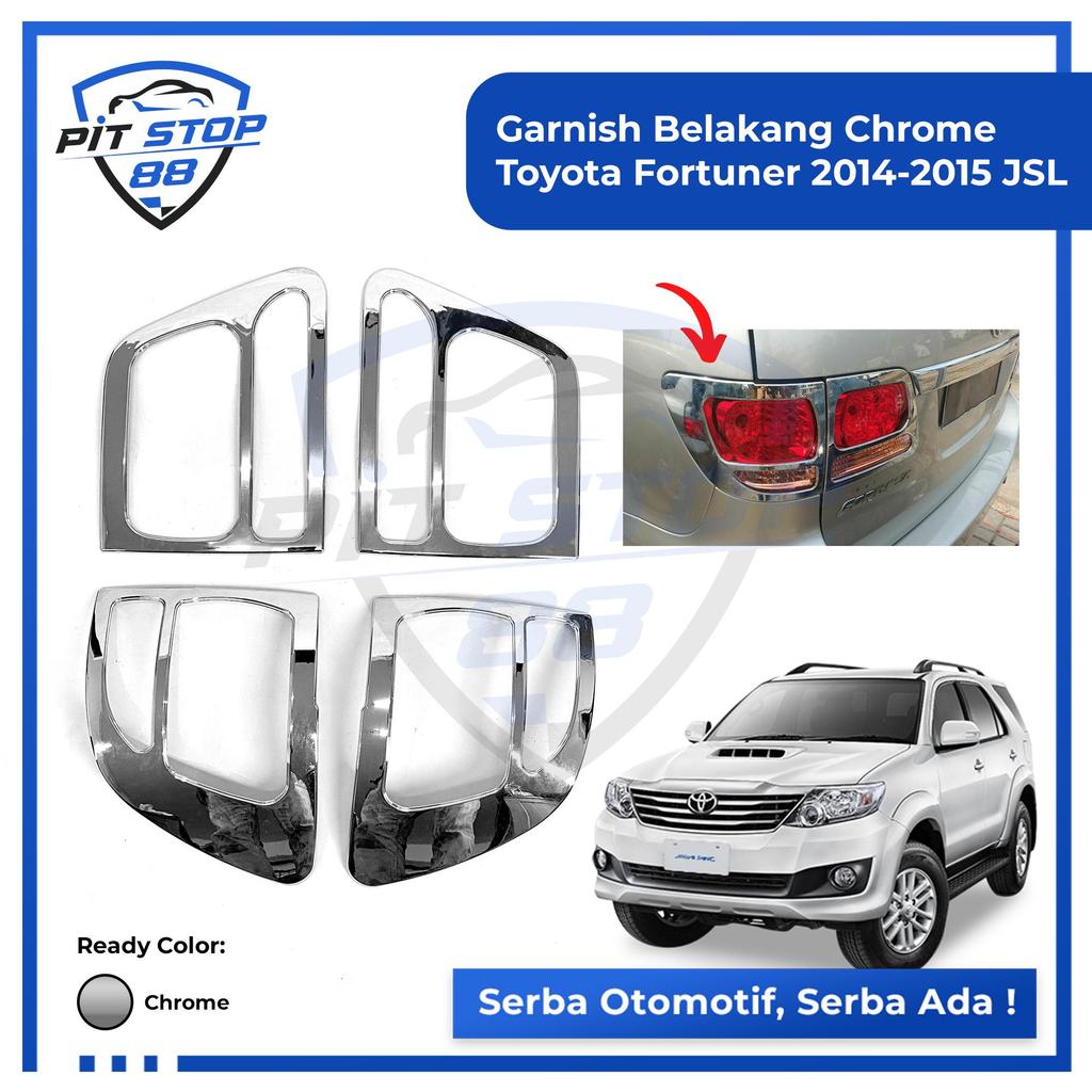 Garnish Belakang Chrome Toyota Fortuner 2014-2015 JSL