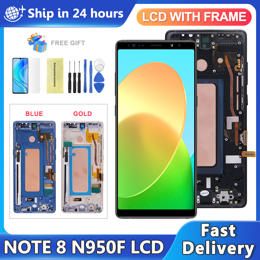 TFT For Samsung Note8 N950F N950U N950W N950FD LCD Display Tou Screen Digitizer Assembly For Samsung