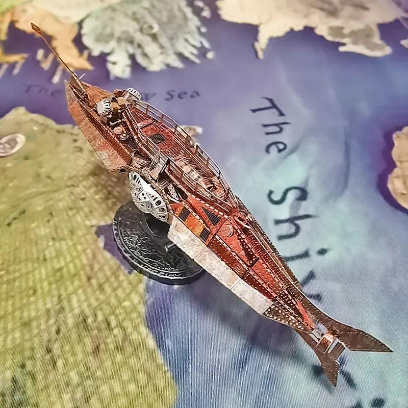 Color Mini Puzzles 3d Metal Nautilus Model  Toys for Kids 14+ DIY Hand Made Adults Jigsaw Learning E