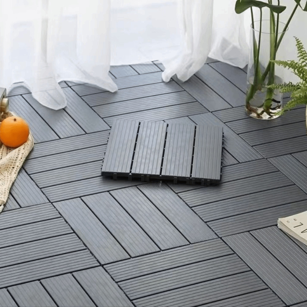 Anticorrosion Balcony Flooring Waterproof Plastic Wood Plastic Wood Flooring Wearresistant Garden Fl