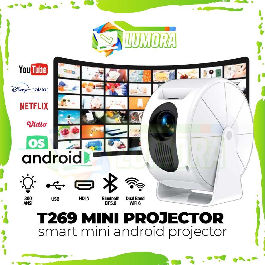 Proyektor T269 Mini Android 4K Home Theater
