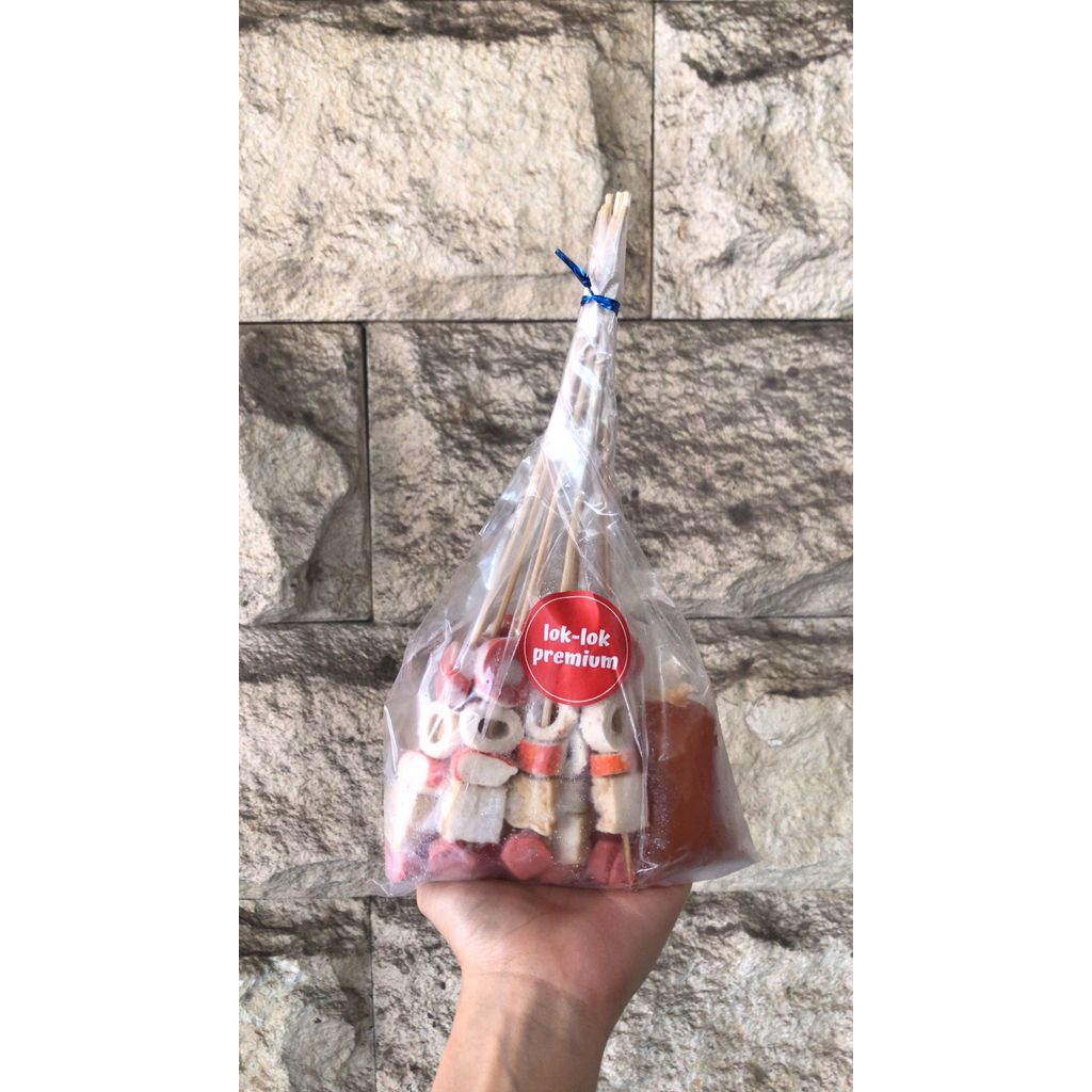 Sate lok lok isi 10pcs free bumbu bahan premium frozen food