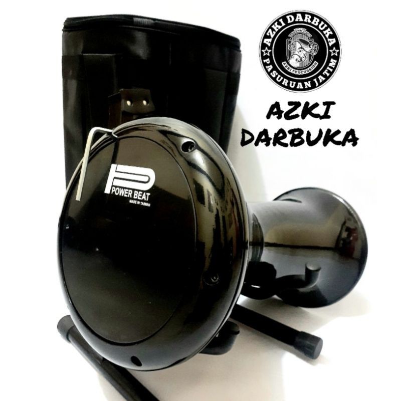 GOSTORE - DARBUKA CALTI 8INCH /HITAM GILAP +TAS