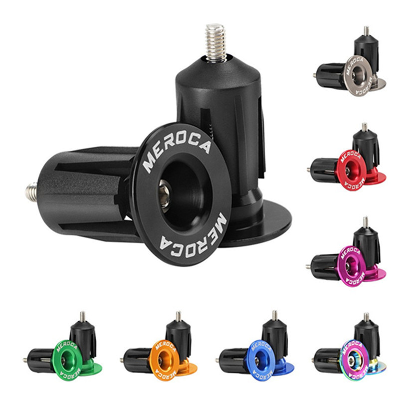 1 Pair Mountain Road Bike Handlebar End Plugs Aluminum Alloy Handle Bar End Cap BMX MTB Bike Grip Co