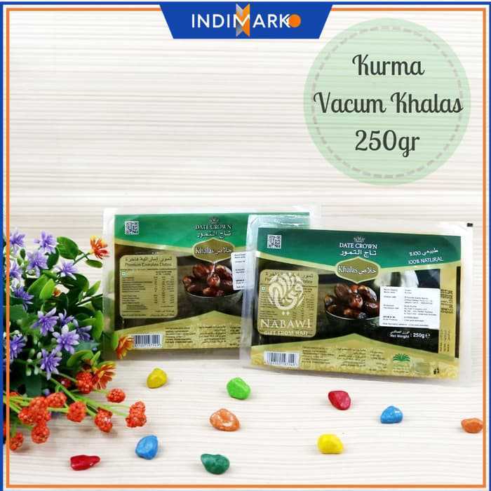 Kurma Madu Vakum Kurma Date Crown Khalas Kurma Vacum Khalas 250 Gram
