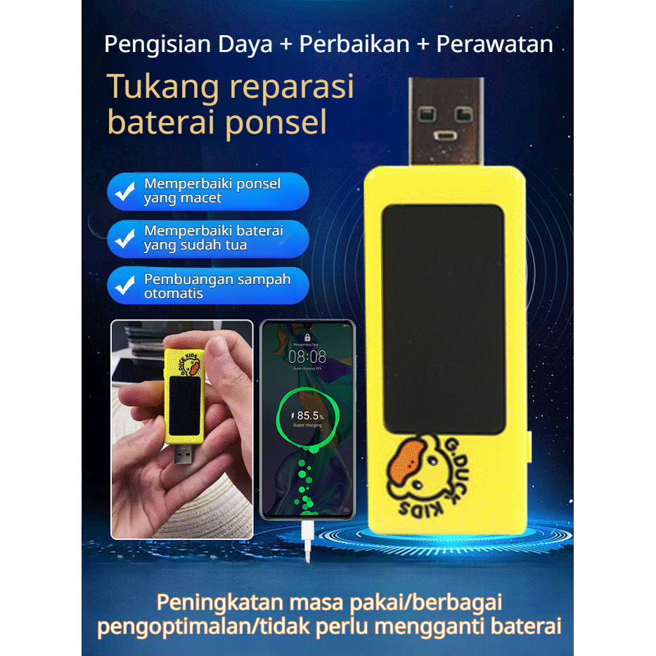 Battery Saver/Penghemat Daya X23072503FA Alat Perbaiki Baterai Ponsel Tahan Lama/Charger Cepat/Perpa
