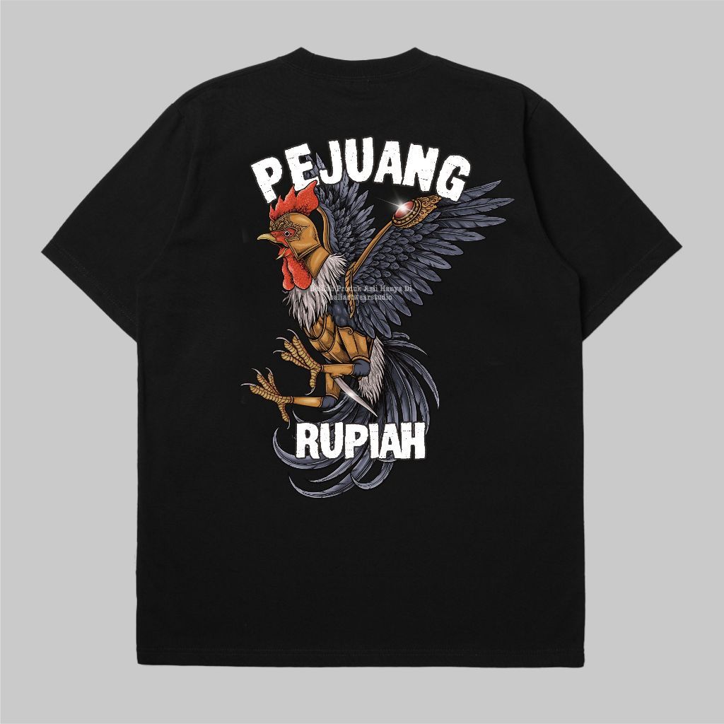 Ranberry Graphic t-shirt PEJUANG RUPIAH | TAJEN | BALIARTWEAR | BAJU KATA KATA BALI | OLEH OLEH BALI