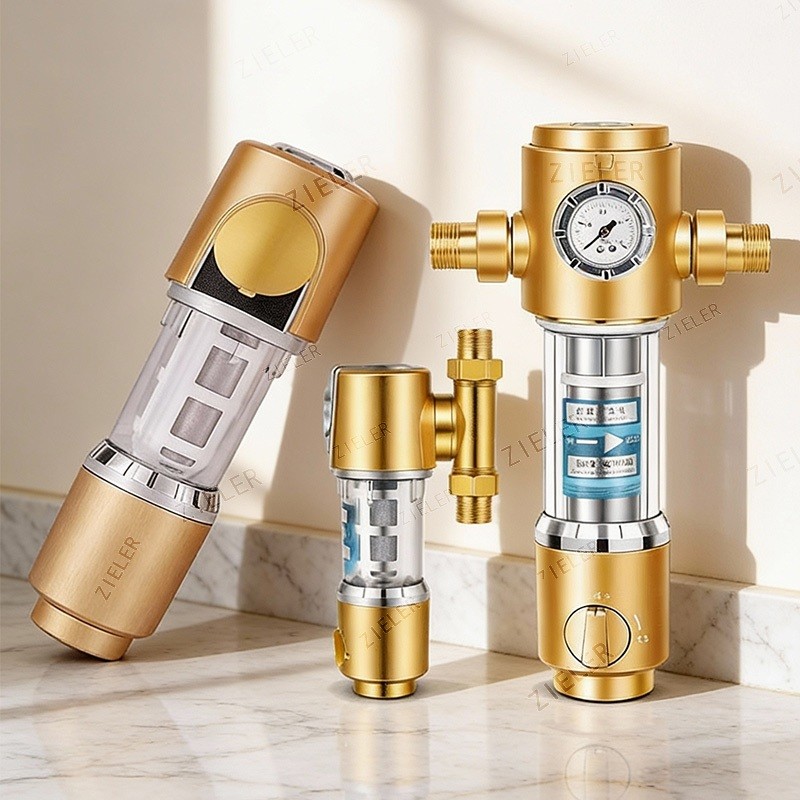 Filter Air Utama Otomatis 8Ton, Self-Cleaning, Kuningan, u…