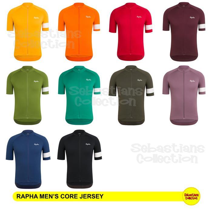 Rapha Core Jersey White Stripes - Rapha Jersey - Jersey Rapha Original - Yellow, M
