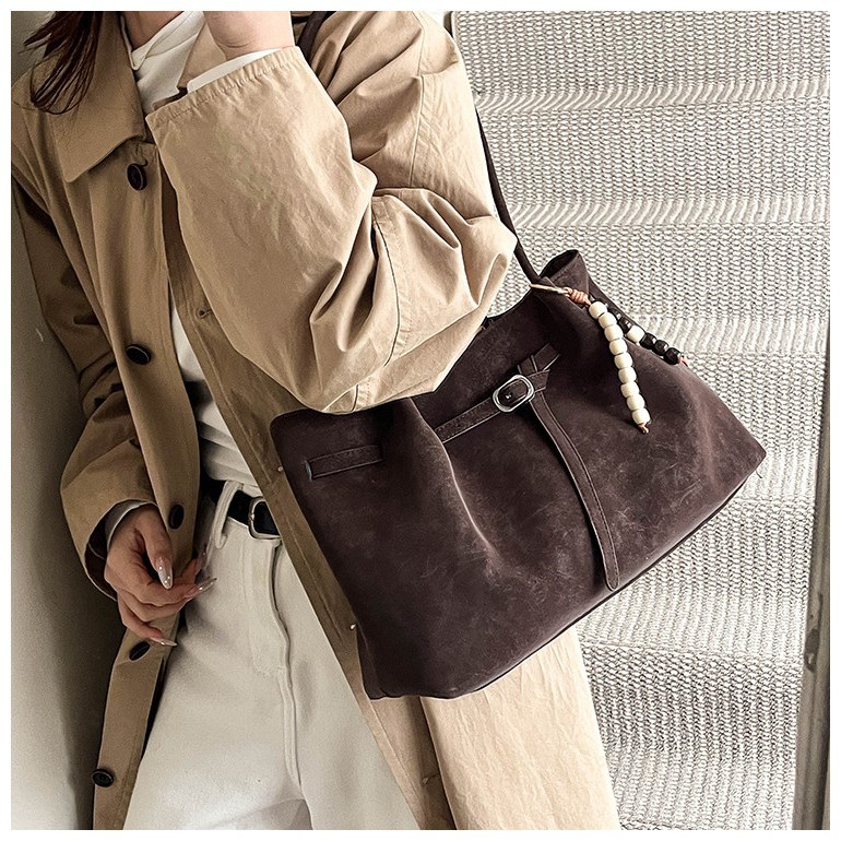 Totebag Wanita Besar Tas Bahu Elegan Tas Selempang Korean Style Kain Dua Sisi Besar