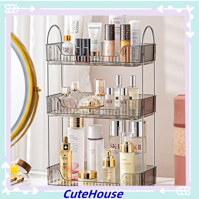 Cosmetic Rack Storage / Rak Kosmetik Tingkat Mewah / Tempat Penyimpanan Kosmetik Serbaguna / Rak Kos