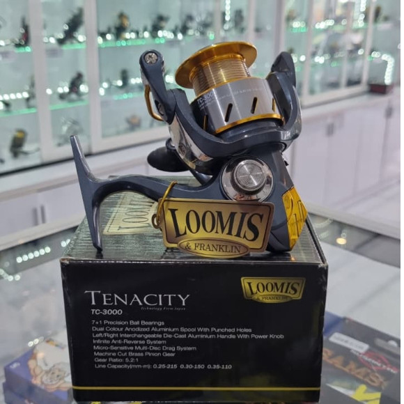 REEL LOOMIS TENACITY 3000 | REEL PANCING TERBARU