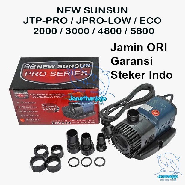 AF GARANSI SUNSUN JTP PRO 2000 2500 3000 4800 5800 Liter/Jam JPRO LOW ECO SNI Original Pompa Low wat
