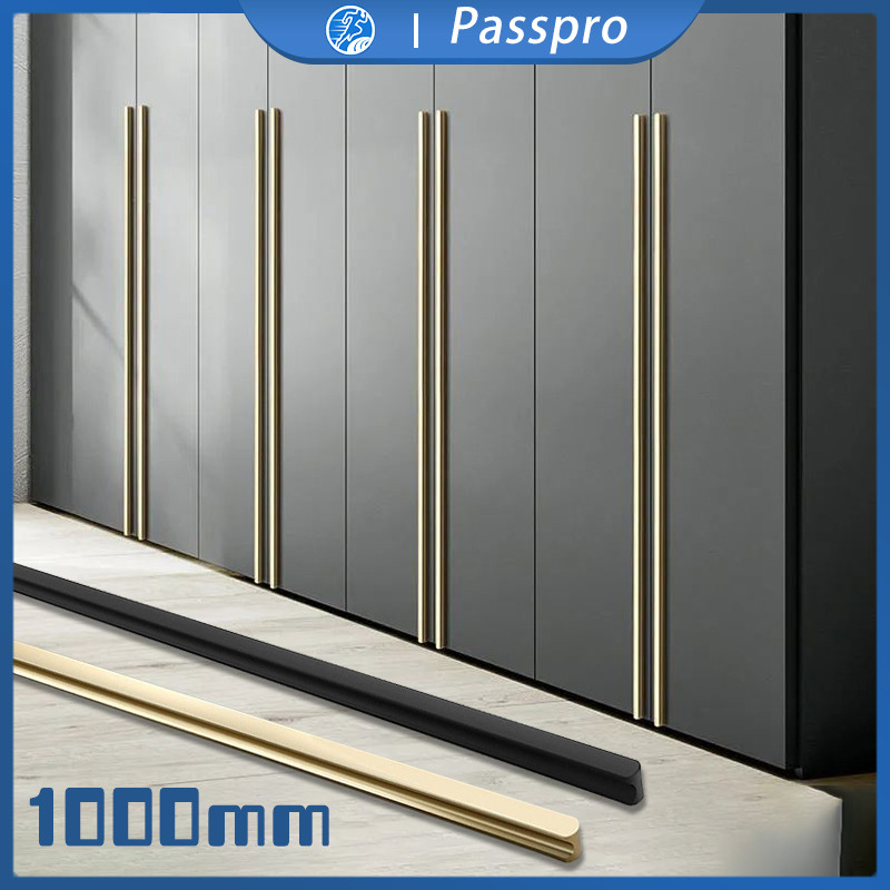 Gagang Emas Pintu Modern 100cm Golden Handle Laci Lemari Mewah Handle Lemari Panjang Gagang Pintu Le