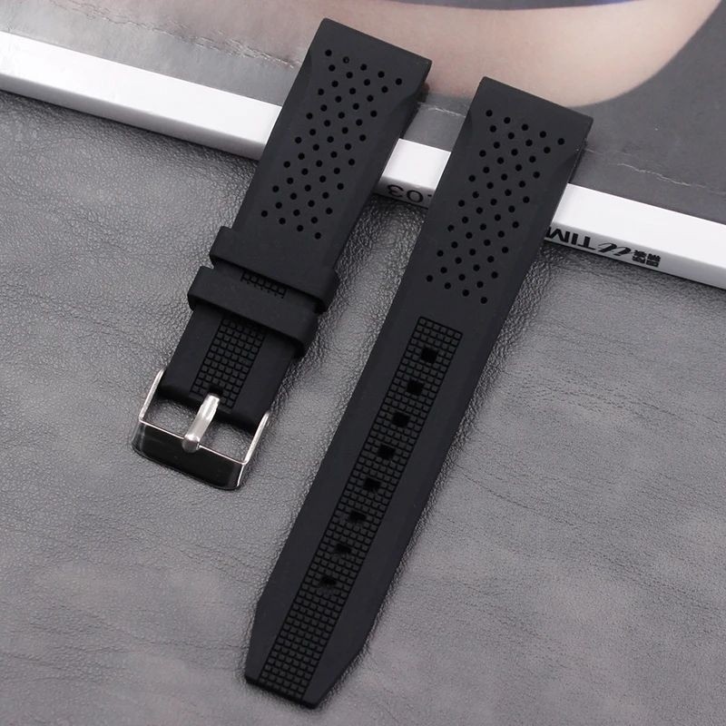 Strap Tali Jam Tag Hauer Tali Karet Rubber 22mm