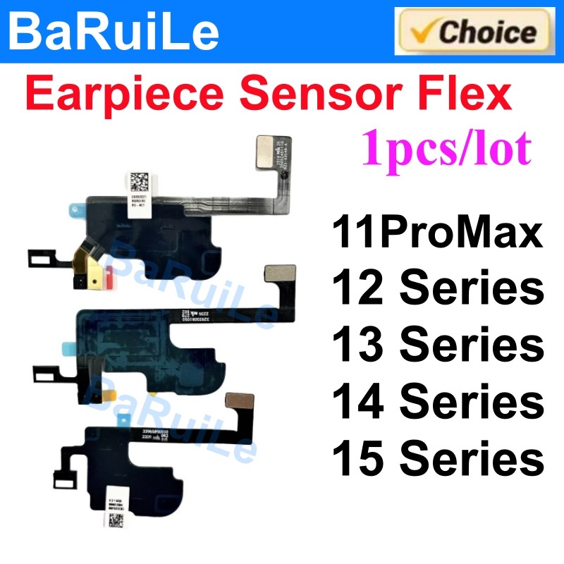 1pcs Kabel Fleksibel Sensor Proximity Light Earpiece untuk iPhone 11 12 14 Pro Max 15 Plus 13 Mini M