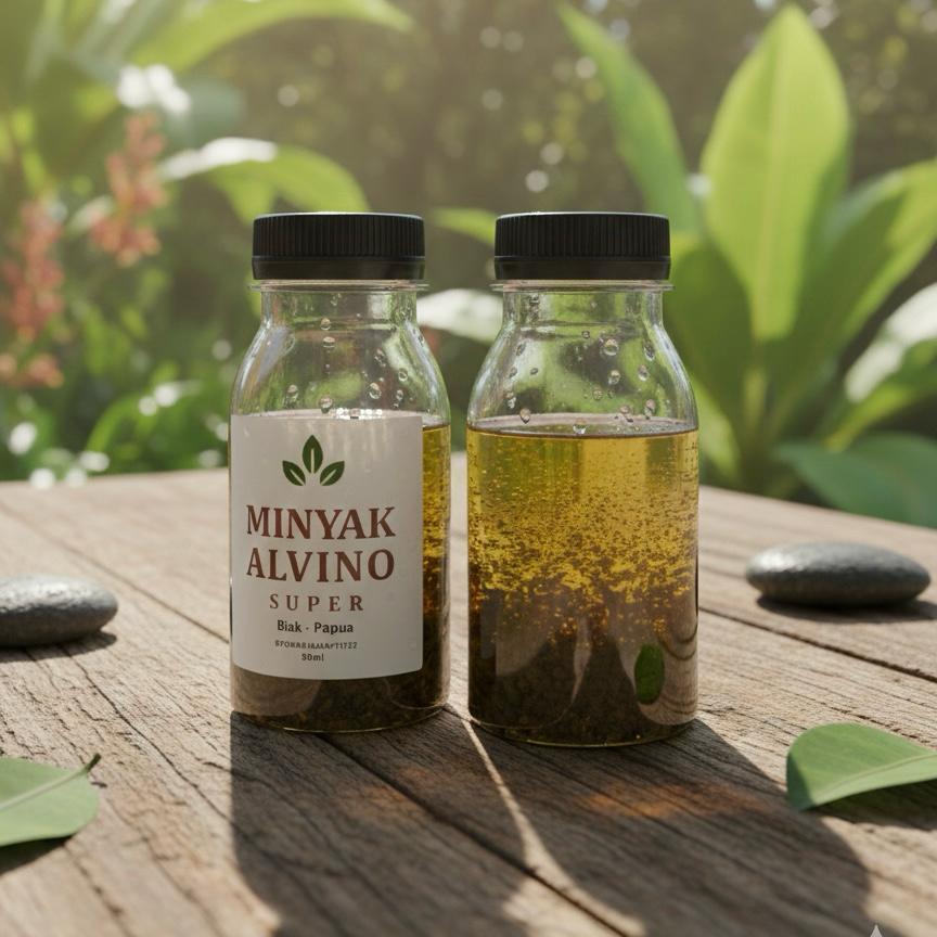 Alvino Minyak dabun Alvino 100% Organik tradisional papua _Asli Promo