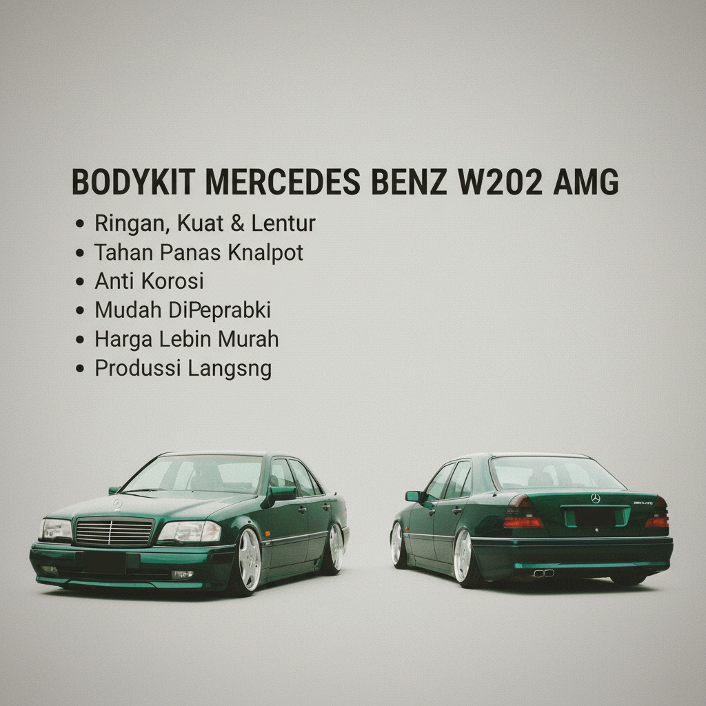 bodikit BODYKIT MERCEDES-BENZ C180 C200 C230 BUMPER BEMPER MERCY W202 AMG