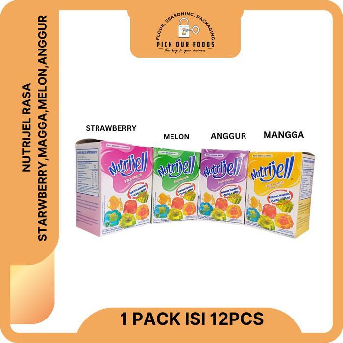 Nutrijell Agar Agar Jelly Instant Powder | Nutrijell Plain / Buah 1dus - Plain