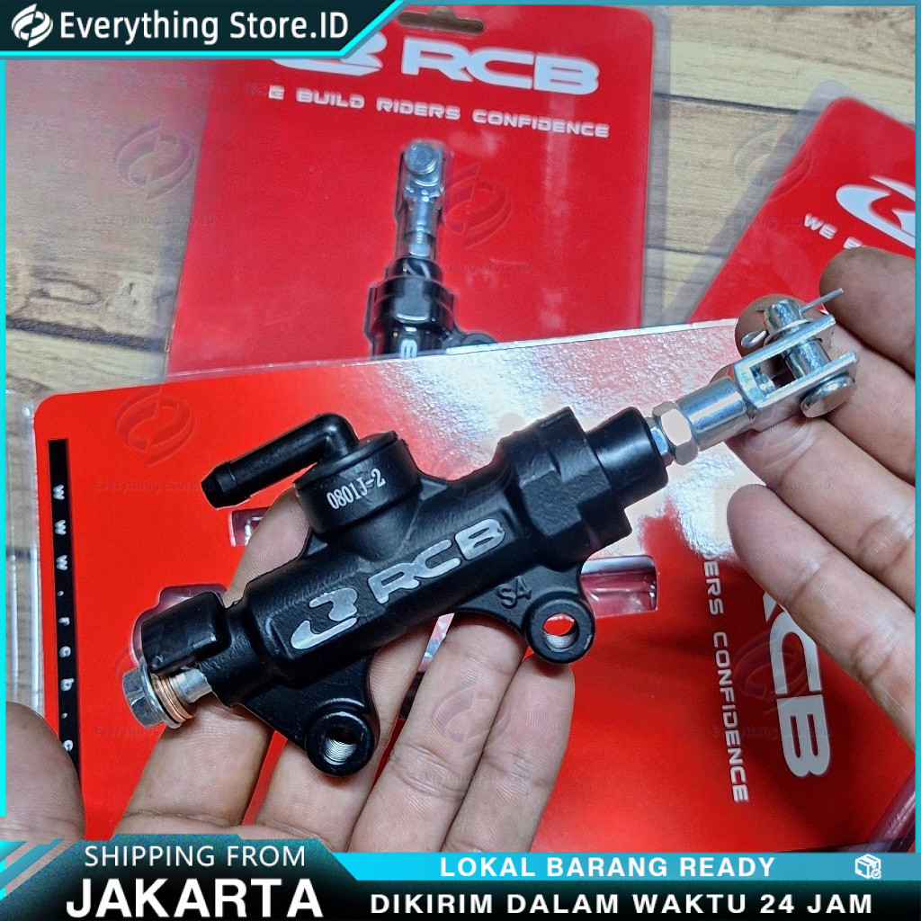 Master Rem Belakang RCB + Tabung + Bracket Minyak Rem Mufac Universal Tonjokan Semua Motor Sport Beb