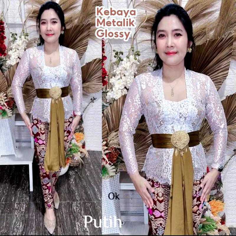 kebaya jumbo / kebaya metalik jumbo / kebaya bali bisa COD