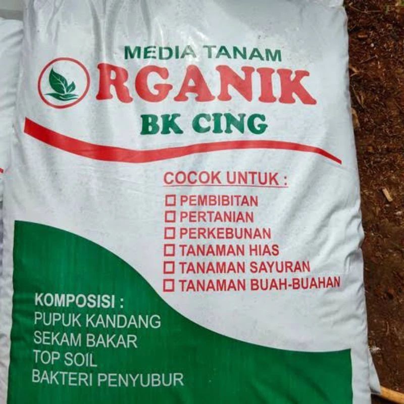 PUPUK KOMPOS BK CING REE-PACK 1 kilo - PUPUK KOMPOS SIAP PAKAI 1kilo