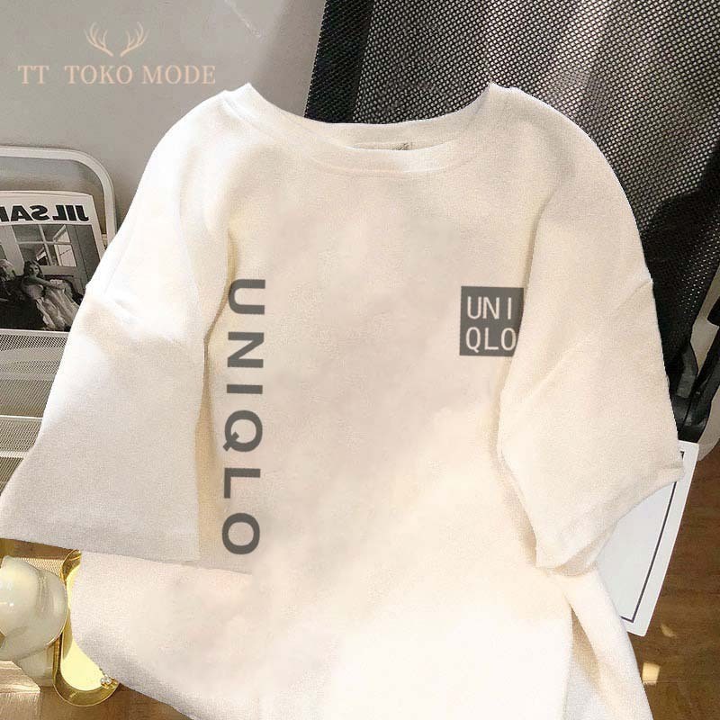 Pola huruf minimalis gaya Amerika | Lengan pendek pria | Kaos pria berkualitas tebal | Kaos pria ter