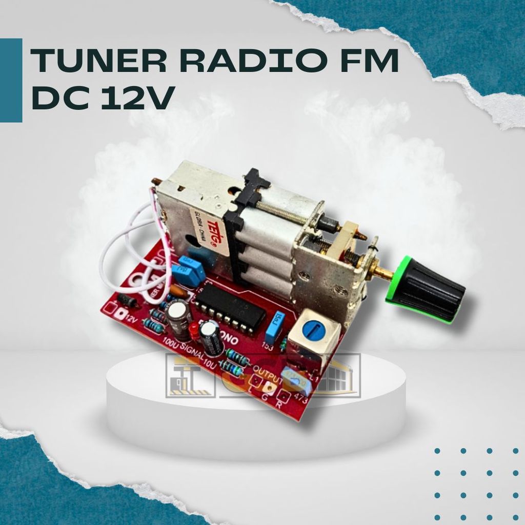 Modul Penerima Radio FM Mono Kit Tuner Frekuensi FM Dengan Tegangan Kerja 12VDC