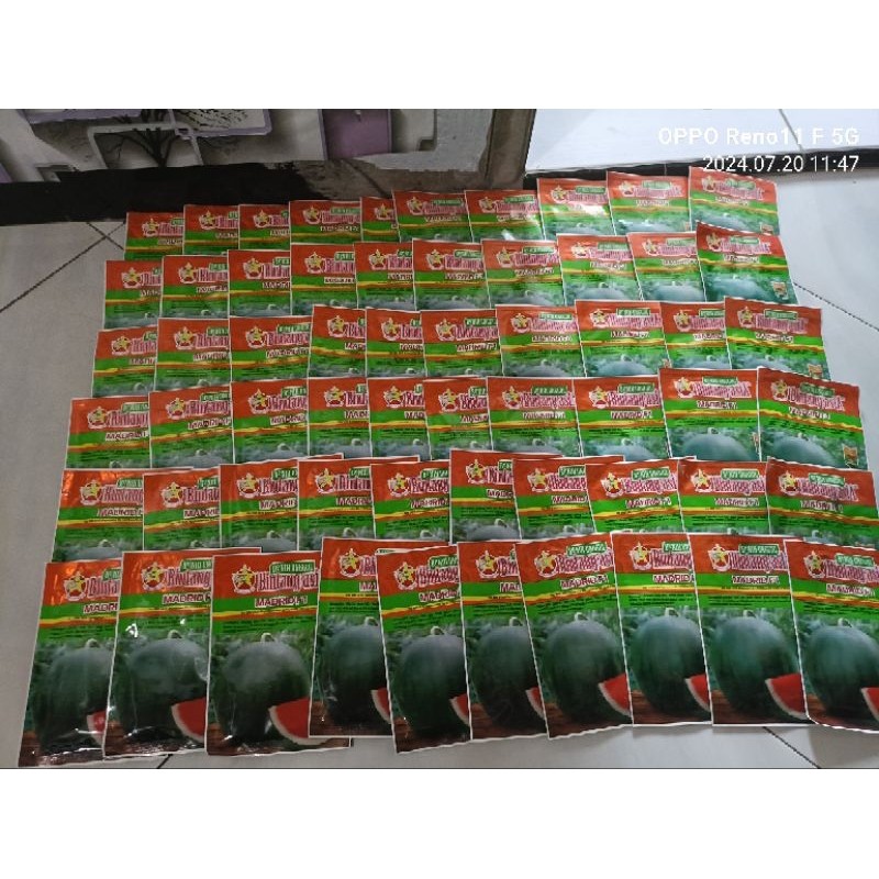 Promo_ MADRID f1.bibit semangka non biji/benih semangka Non biji kemasan 20 gr Terlaris
