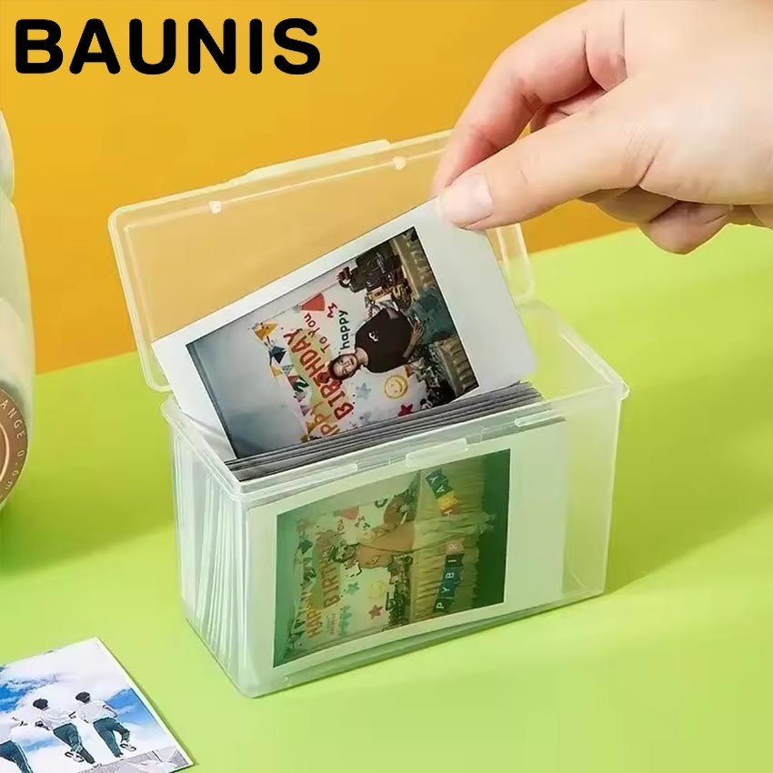 Baunis Playing Cards Storage Box Bening Clear Kotak Plastik Transparan Untuk Tempat Penyimpanan Kart