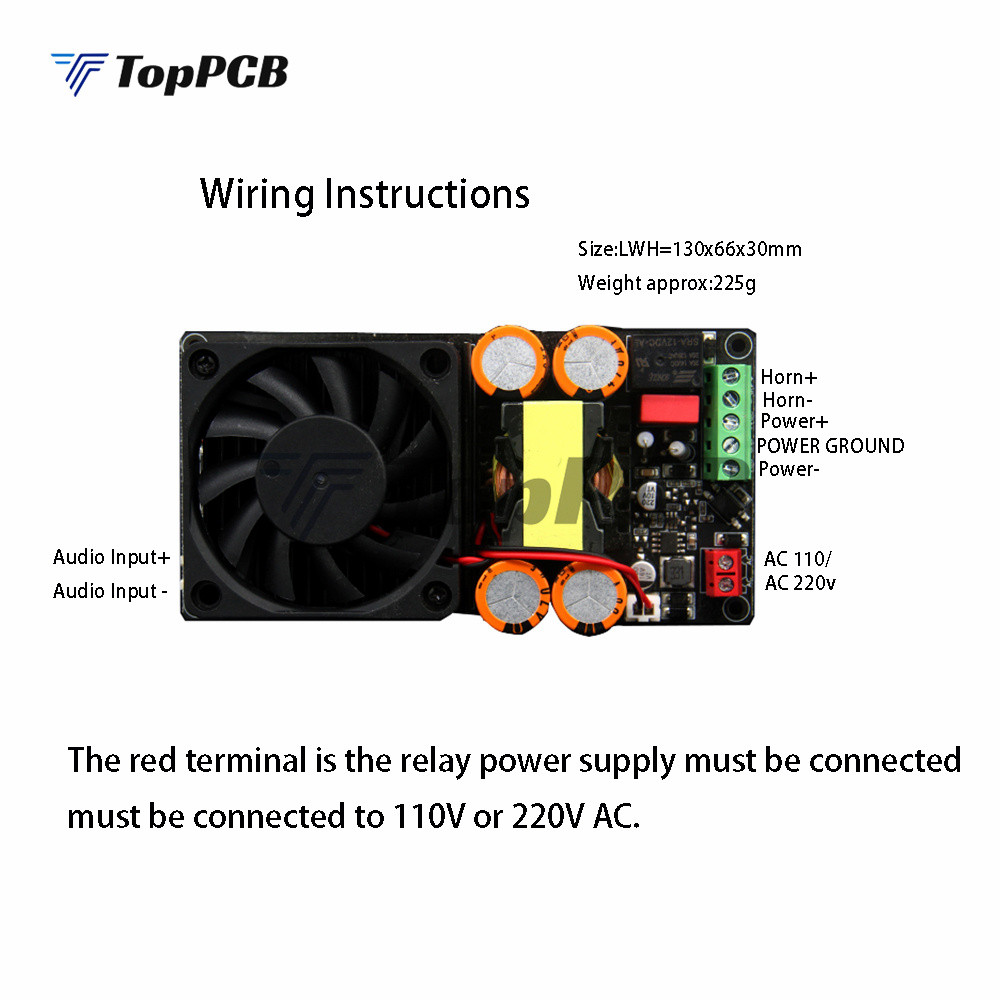IRS2092 1000W Mono annel HiFi Sound Power Amplifier Board Auo Amp ±50V-±80V for 4-8ohm Car Karaoke H