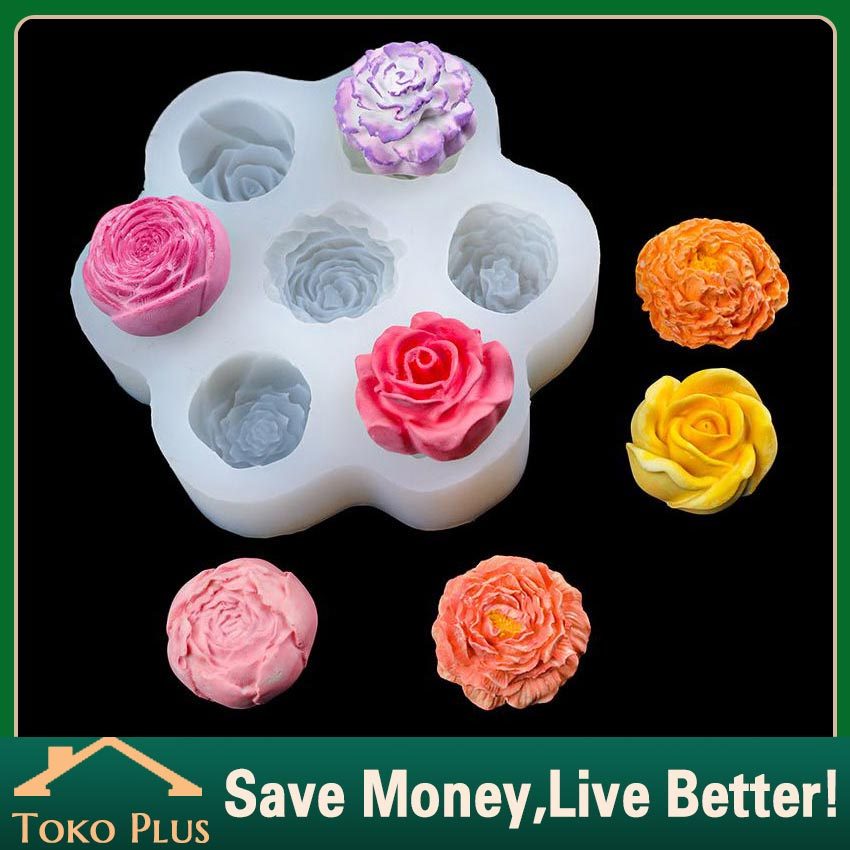 7Slots Cetakan Pudding Bunga Mix Viral Puding Jelly Estetik Flower Cetakan Silikon Alat Dekorasi Kue
