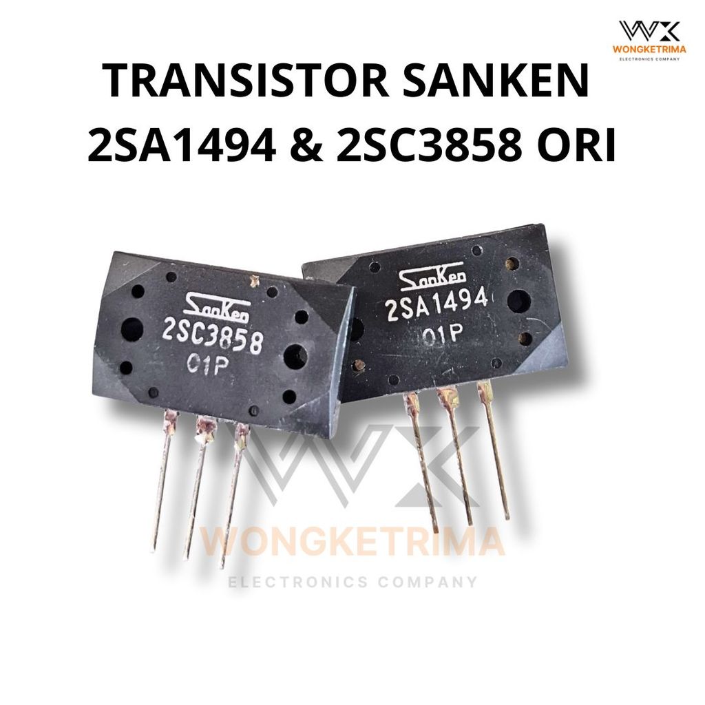 1 Set Transistor Sanken 2SA1494 2SC3858 Ori Final Amplifier