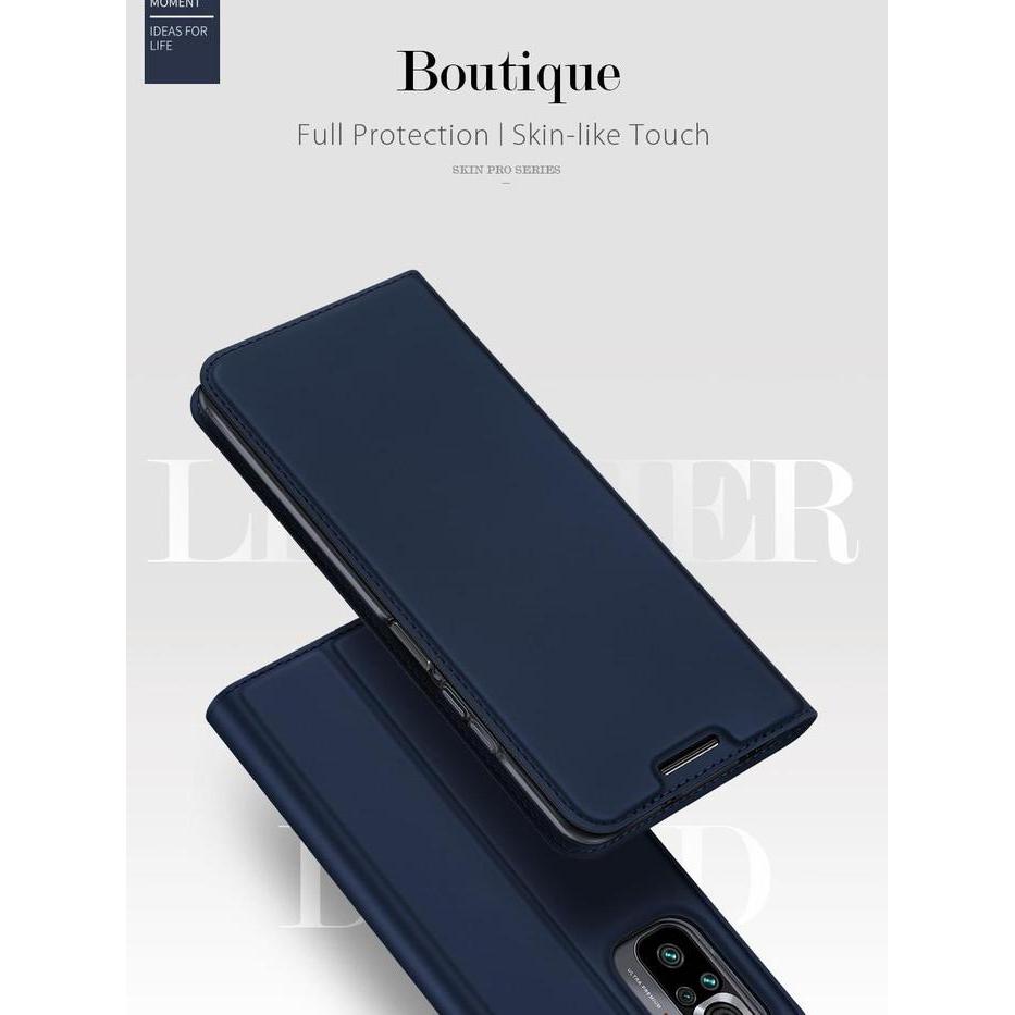 DUX DUCIS SKINPRO Flip Cover Case Redmi Note 10 Pro Redmi Note 10 - Hitam, Redmi Note 10