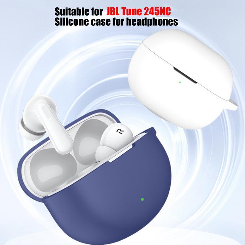 Silicone Carrying Case for JBL Tune 245NC Shock Resistant Scrat Shock Cover arging-Box Sleeve for JB