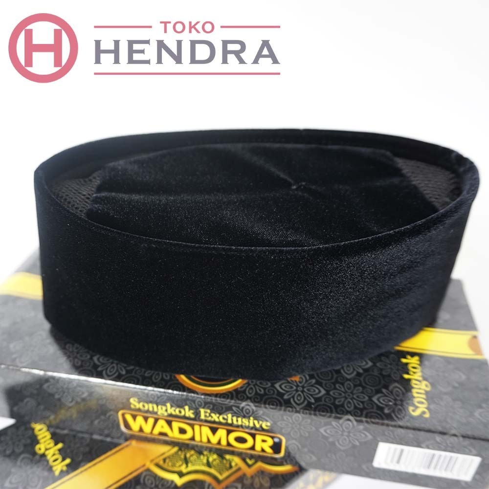 Peci Songkok Kopiah Wadimor AC Hitam Polos Original Wadimor