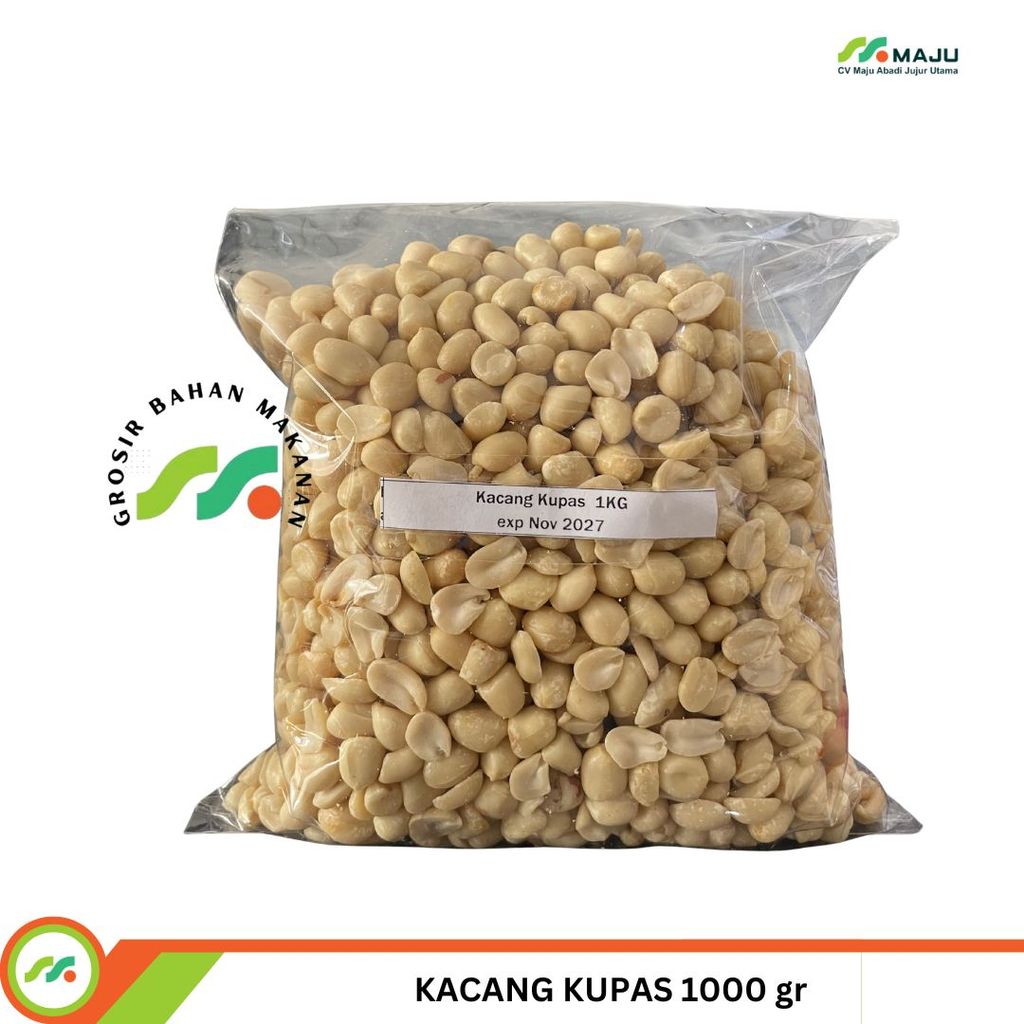 KACANG TANAH KUPAS MENTAH 1 KG – GRADE A (REPACK)