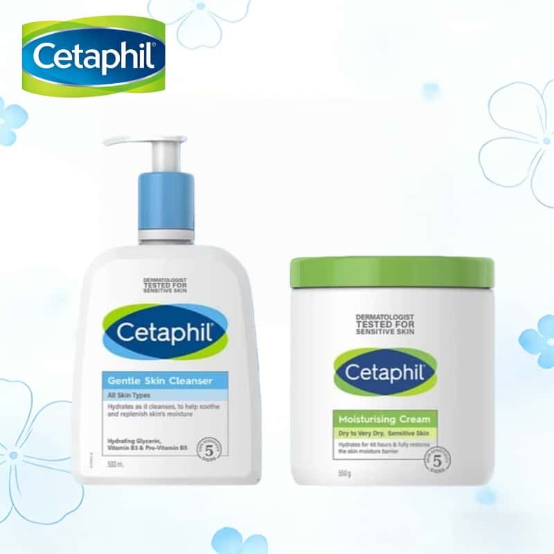 Cetaphil Moisturising Cream 550gr | Cetaphil GENTLE SKIN CLEANSER 500ML