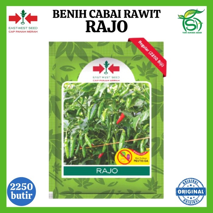 Benih Cabai Rawit Hijau RAJO 2250 Biji - Bibit Cabe Cap Panah Merah