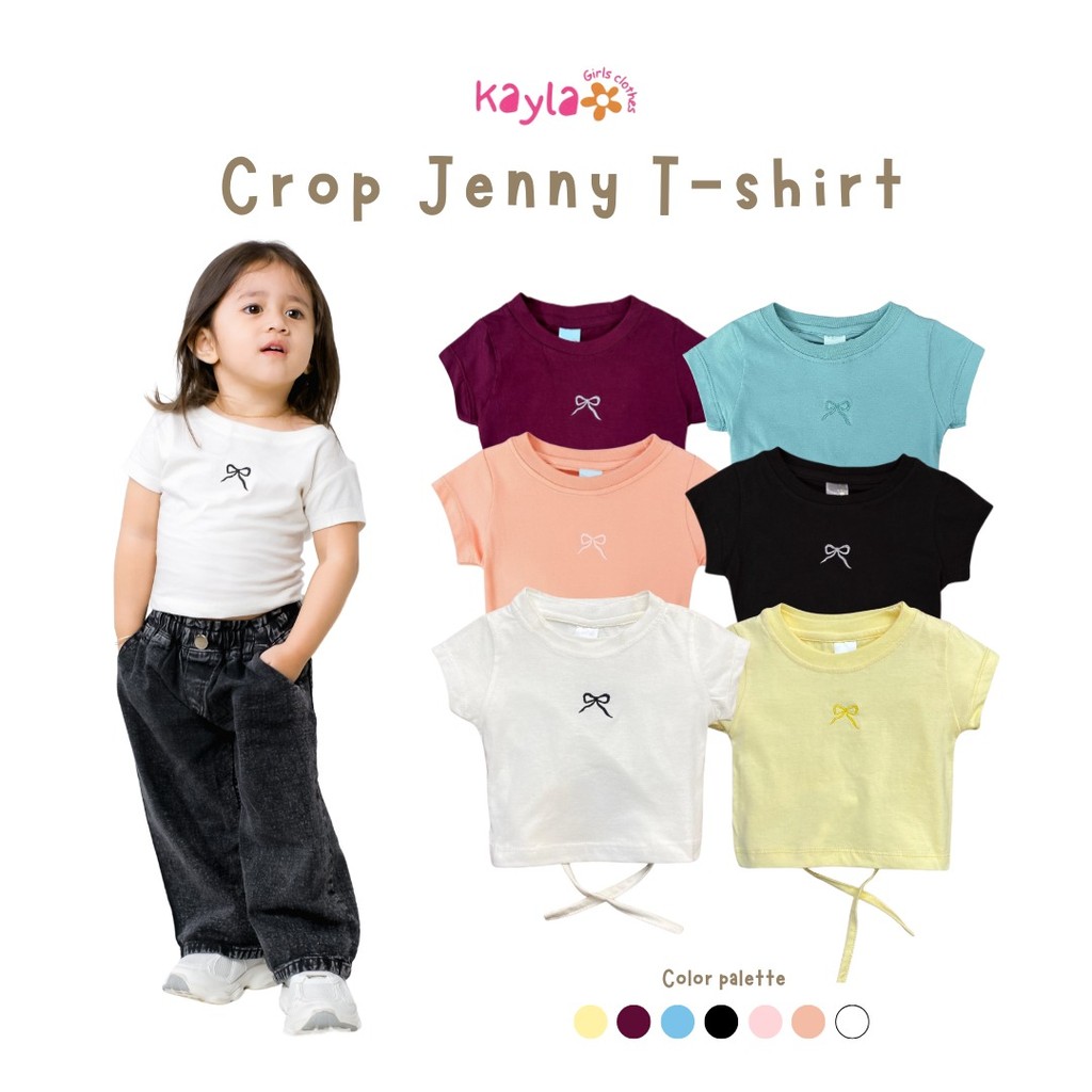 Atasan Anak Perempuan Jenny Crop Top 2-10 tahun