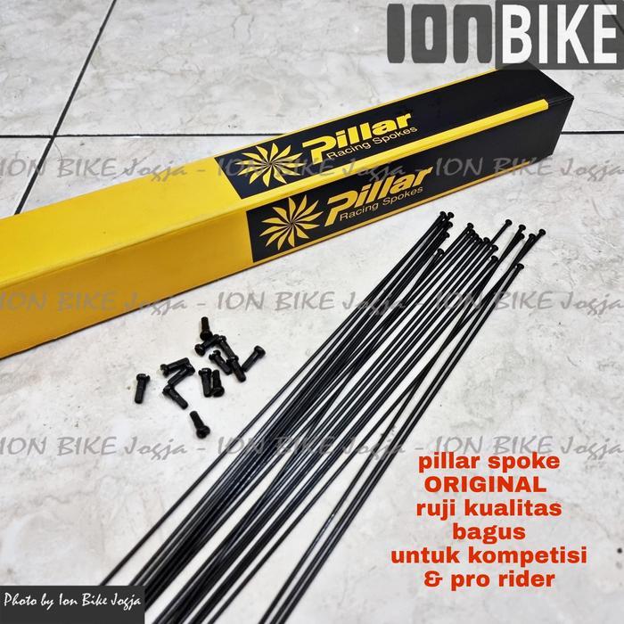 Ruji Pillar 29 700 286 Straight Pull Spak Spoke Jari Jari Sepeda MTB